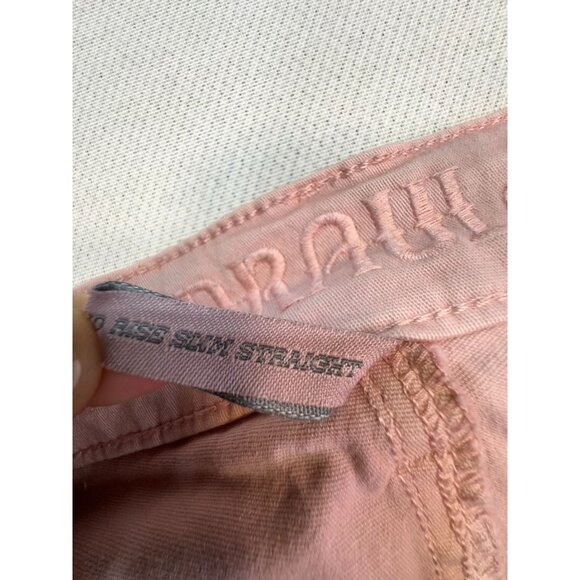 Hydraulic Womens Nolita Slim Straight Crop Jeans 18W Cotton/Spandex Pink - Picture 4 of 12